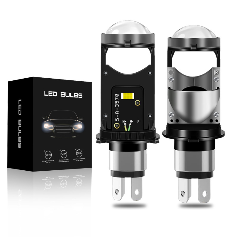Motociklističko LED prednje svjetlo s lećom H4 – visoki i niski snop, 26W/19W, 9-60V, IP67, 3200 lm