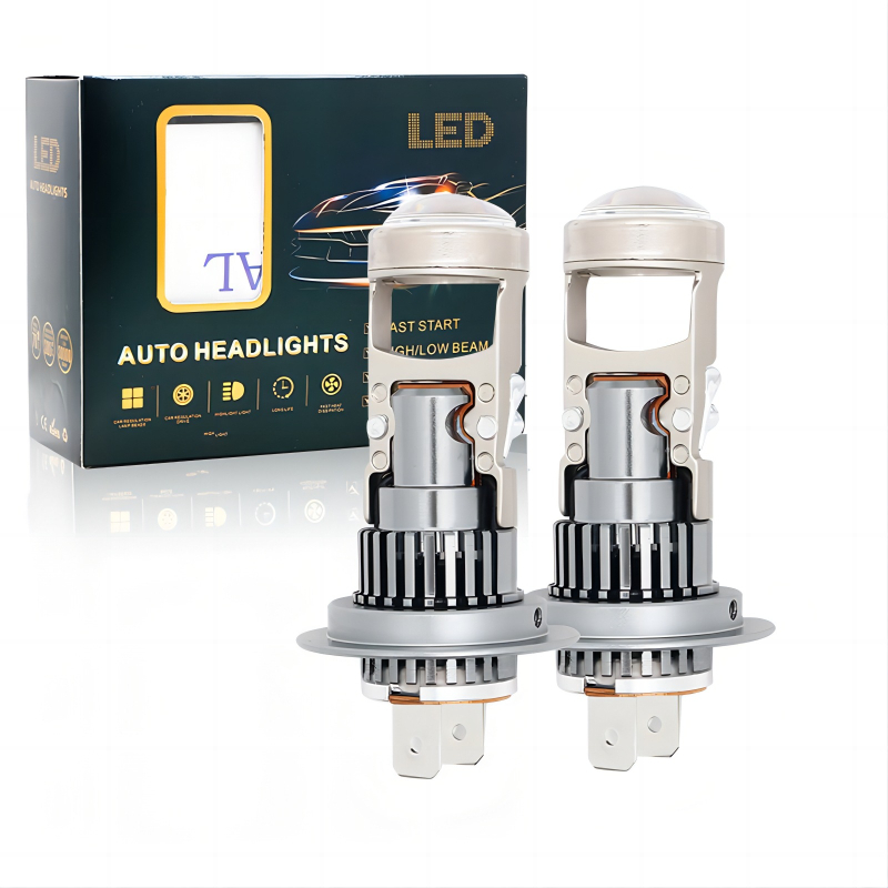 M01R LED фар за автомобили и мотоцикли с линза H7, CSP чип, 7200lm, 12V, 25W, IP68