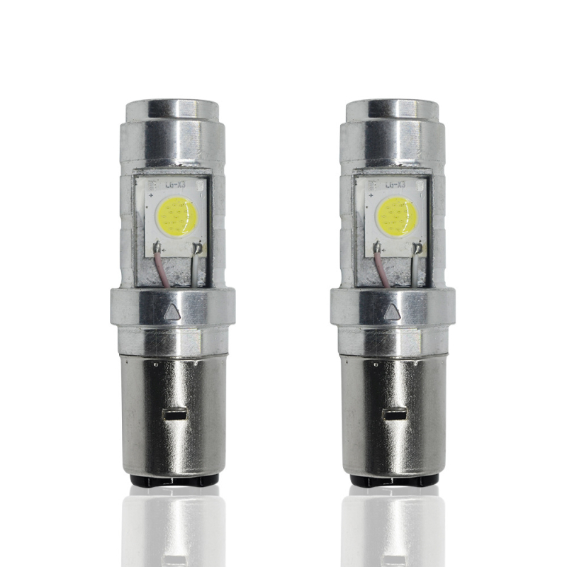 Motociklističko COB LED svjetlo za motocikl, 9W, 12V, model H4 P15D BA20D, aluminijsko kućište