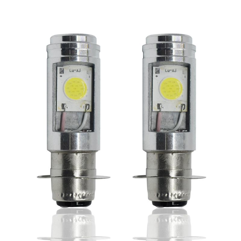Motociklističko COB LED svjetlo za motocikl, 9W, 12V, model H4 P15D BA20D, aluminijsko kućište