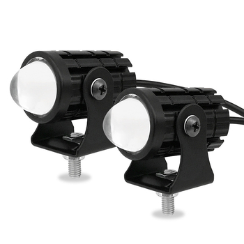 Off-road LED reflektor za motocikl s dvostrukim LED, vodootporan, kompaktno čelično kućište, daleki i bliži snop integriran, 9-80V