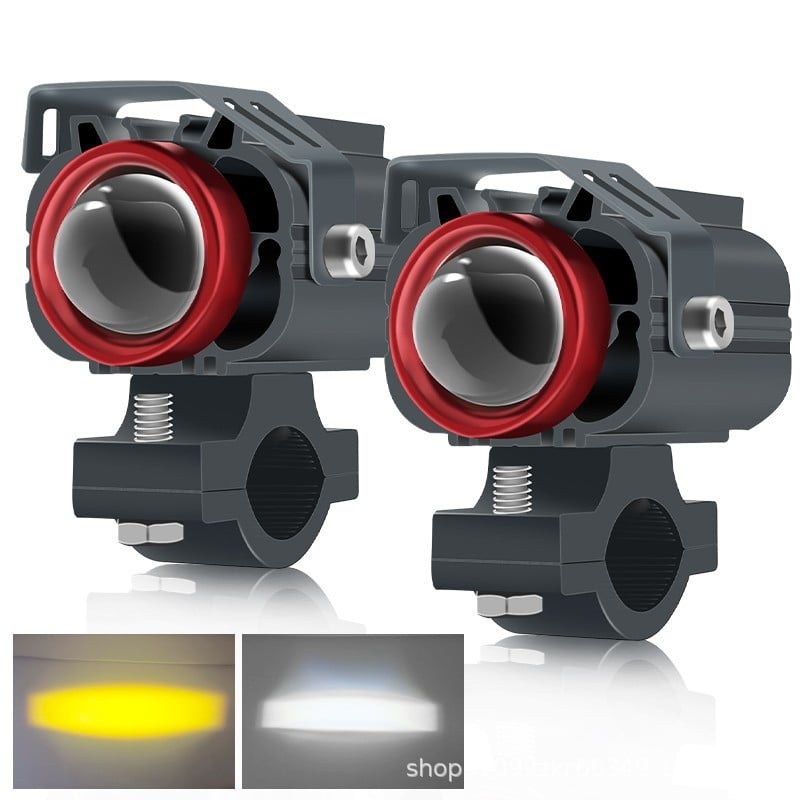 M6 Panda Face LED far motocikla sa lećom, visoka svjetlost, vanjsko pomoćno svjetlo