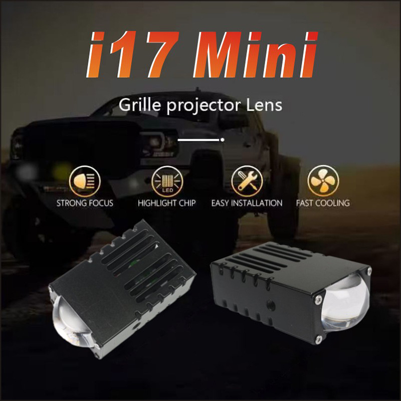 IBOOM i17 LED matrica prednje maglenke za motocikl, 1,5 inča, bijelo-žuti dvobojni modul, avionski aluminij, IP67, 28W, 8000LM