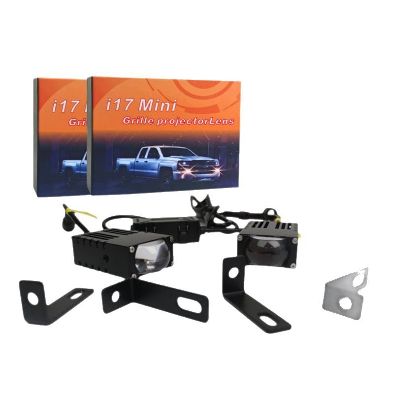 IBOOM i17 LED matrica prednje maglenke za motocikl, 1,5 inča, bijelo-žuti dvobojni modul, avionski aluminij, IP67, 28W, 8000LM