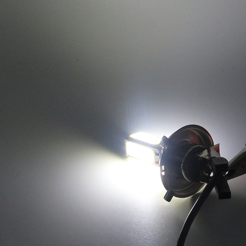 LED far motocikla s COB na četiri strane, kompatibilno s P15D, BA20D i H4