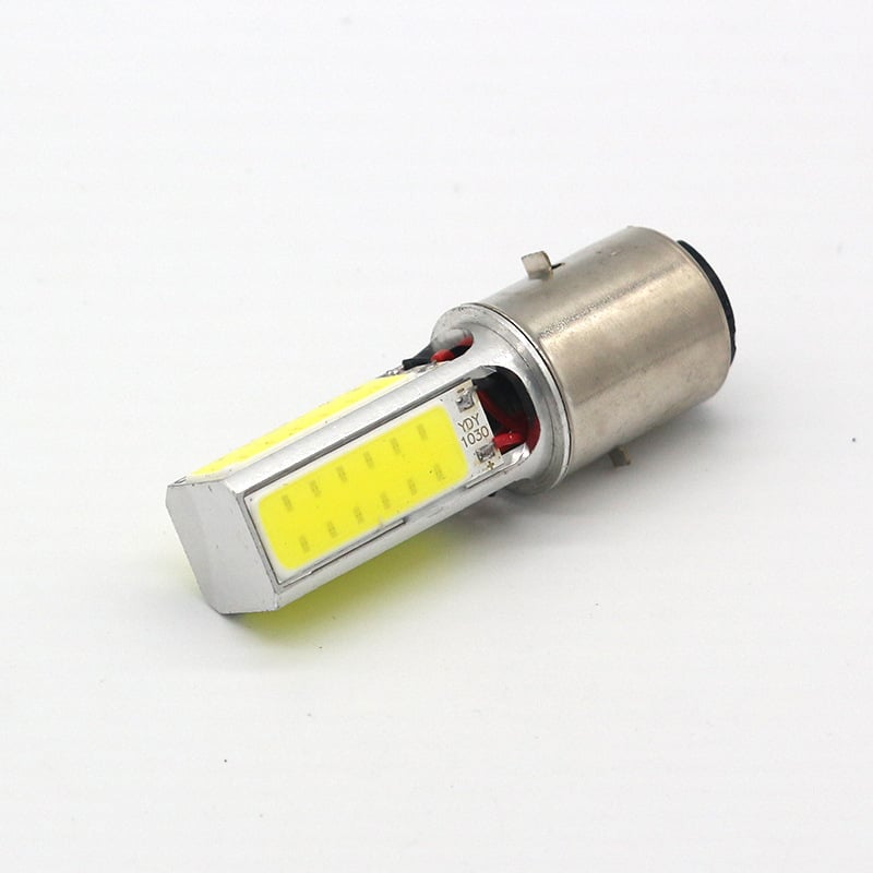 LED far motocikla s COB na četiri strane, kompatibilno s P15D, BA20D i H4
