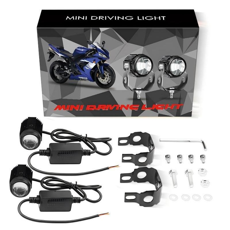 LED glavna svjetla za motocikl, dvobojna, vodootporna, aluminijsko kućište, 10W LED, 8-80V, IP67, Model 002
