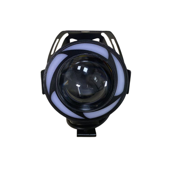 Motocikl LED prednja svjetla s anđeoskim očima i laserskim spotom, aluminijsko kućište, 12V, 6W, IP65, model TT-SL-38