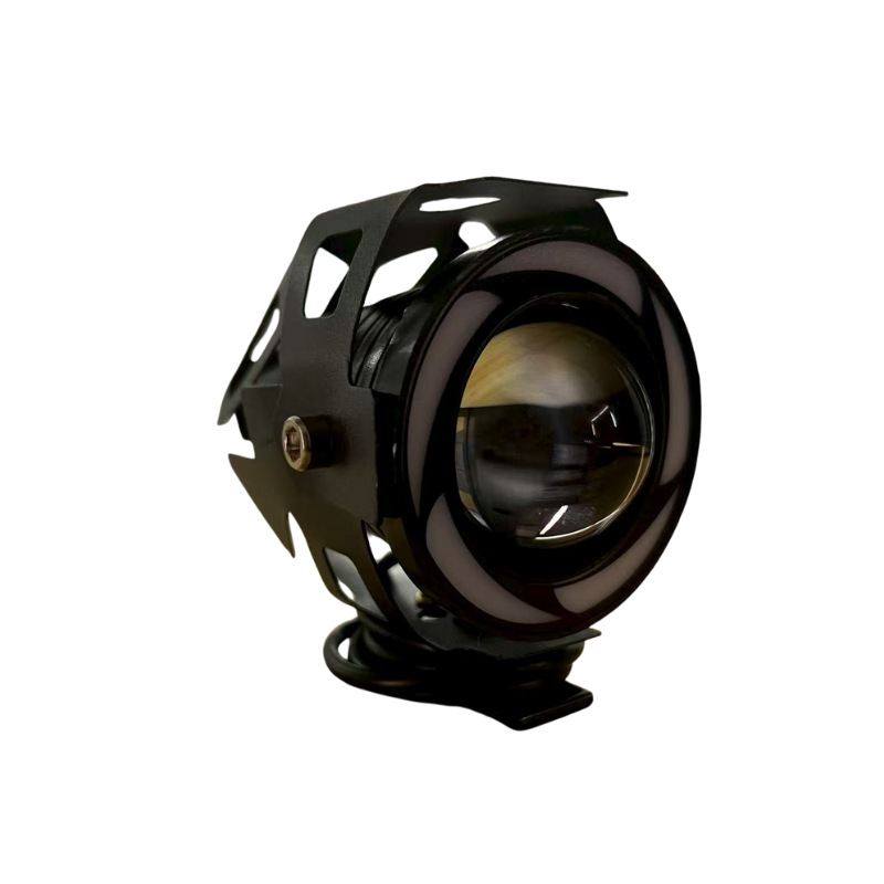 Motocikl LED prednja svjetla s anđeoskim očima i laserskim spotom, aluminijsko kućište, 12V, 6W, IP65, model TT-SL-38