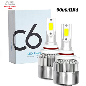 LED prednje svjetlo C6 za automobile i motocikle, COB žarulja visoke svjetline