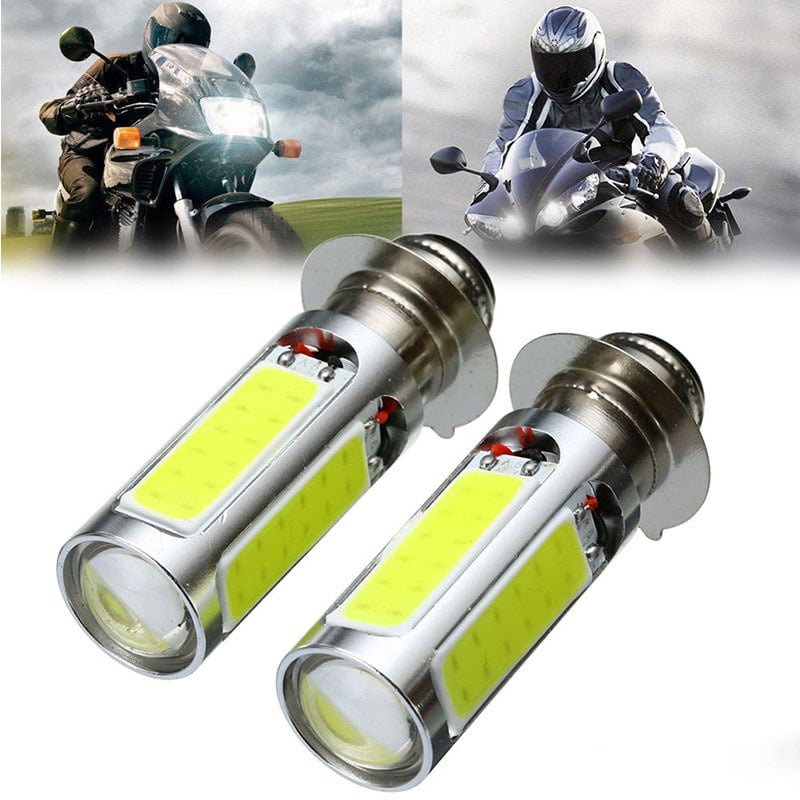 Motociklistička LED prednja svjetla za ugradnju, s jednim držačem, H6 PX15D, COB, 5-strani, 25W; prednje i stražnje svjetlo BA20D