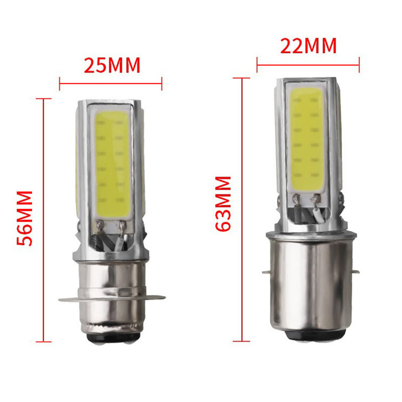 Motociklistička LED prednja svjetla za ugradnju, s jednim držačem, H6 PX15D, COB, 5-strani, 25W; prednje i stražnje svjetlo BA20D