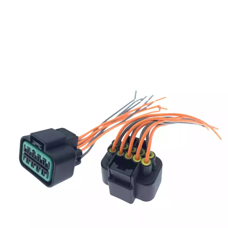 Разъем за фар на автомобил DJ7103A-2.2-11/21 • Метален изолатор • 10 контакти • За автомобили и мотоцикли