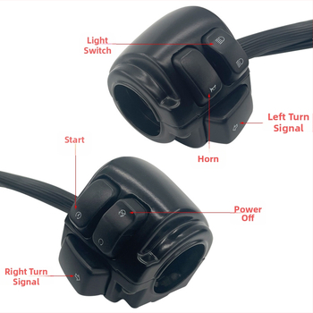 Mochi Harley motocikla stūres slēdzis modifikācijai