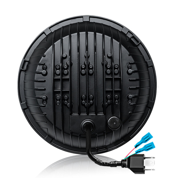 Far LED off-road pentru motocicletă, lentilă H4, 15 LED, 9-36V, corp din aluminiu, 6000LM