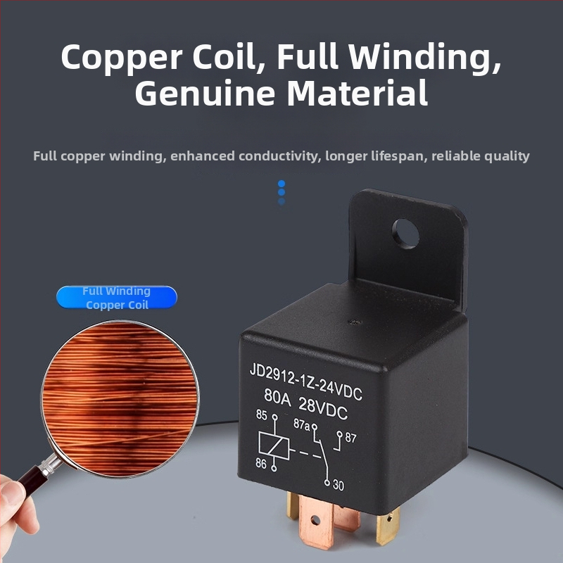 Automobiļu relejs ar plastmasas korpusu, 80A, 12V, JD2912