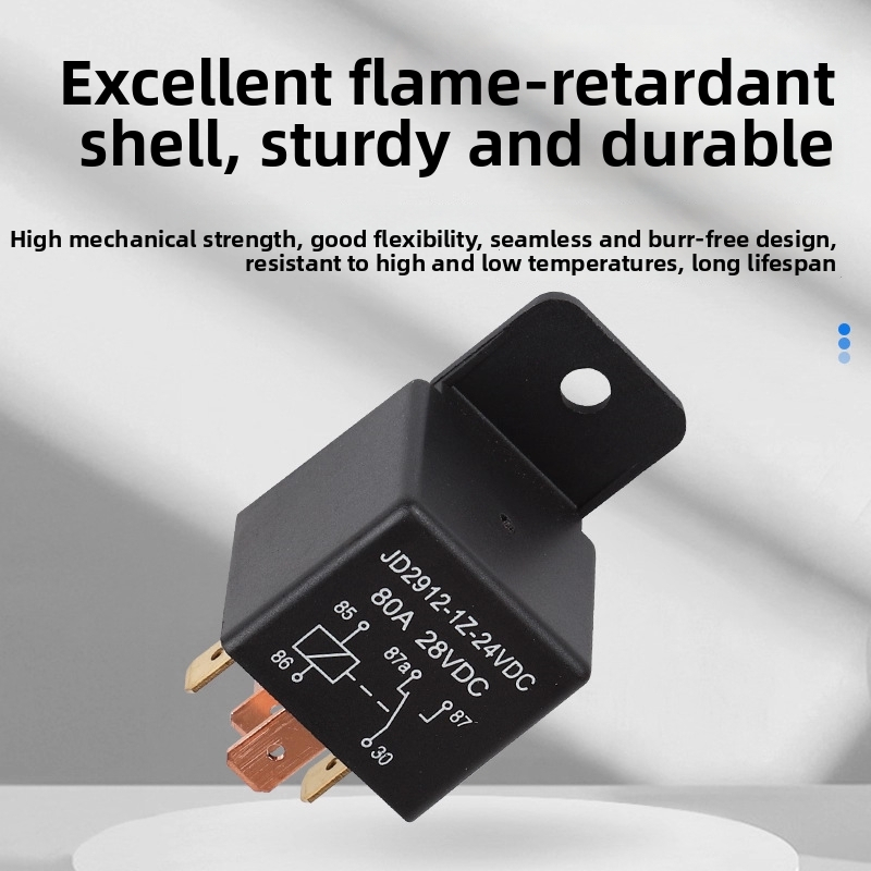 Automobiļu relejs ar plastmasas korpusu, 80A, 12V, JD2912