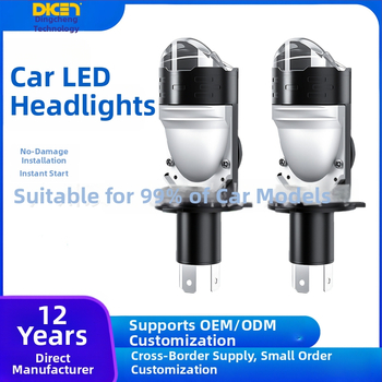 H4 LED motociklističko prednje svjetlo s lećom, model A6c, 9-36V, 3600 lm, IP68