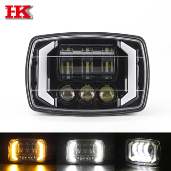 Motociklističko LED prednje svjetlo s Y-obliku nosača, Angel Eye, aluminij/PC, 10-100V AC/DC, vijek trajanja 50.000 h