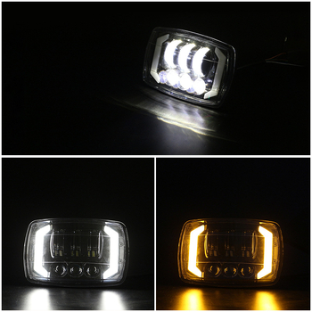 Motociklističko LED prednje svjetlo s Y-obliku nosača, Angel Eye, aluminij/PC, 10-100V AC/DC, vijek trajanja 50.000 h
