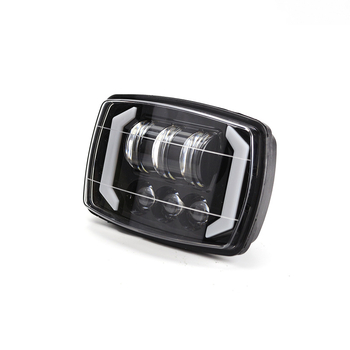Motociklističko LED prednje svjetlo s Y-obliku nosača, Angel Eye, aluminij/PC, 10-100V AC/DC, vijek trajanja 50.000 h