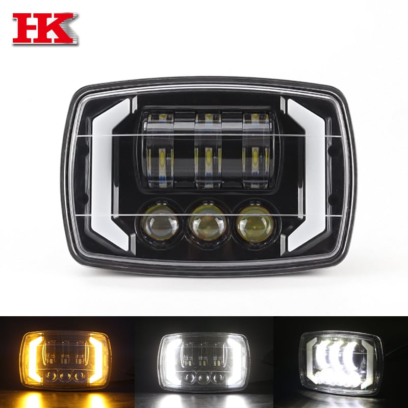 Motociklističko LED prednje svjetlo s Y-obliku nosača, Angel Eye, aluminij/PC, 10-100V AC/DC, vijek trajanja 50.000 h