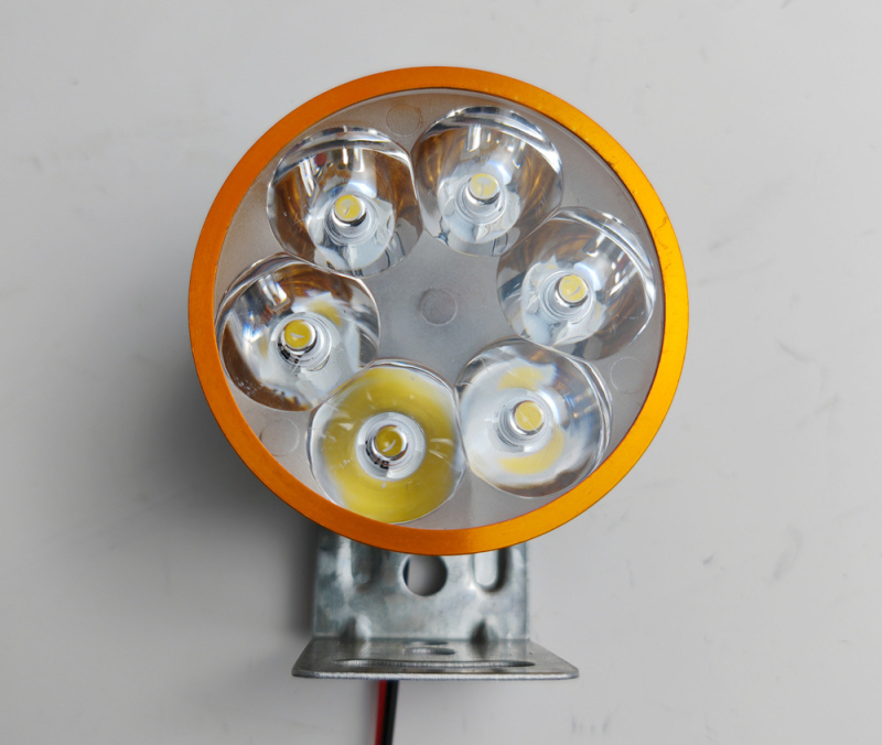 LED reflektor za električna bicikla i motocikle, 6x3030 LED, 6W, 12-85V, aluminijsko kućište, 100 lm