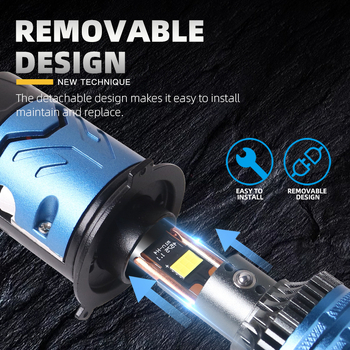 H4 mini leća LED svjetla – 60-70W, 12000 lm, IP68, 12-24V, 30.000 h