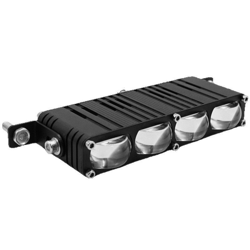 LED reflektor s tri zrake za motocikl i električno vozilo, žuto-bijela svjetlost, radno svjetlo visoke jačine