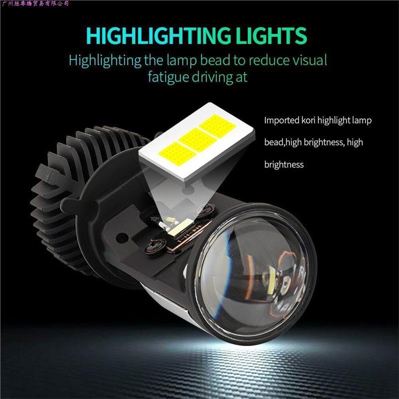 LED prednje svjetlo za automobil i motocikl s fisheye lećom, 9-32V, 35W, 8000 lm, IP67, aluminijsko kućište