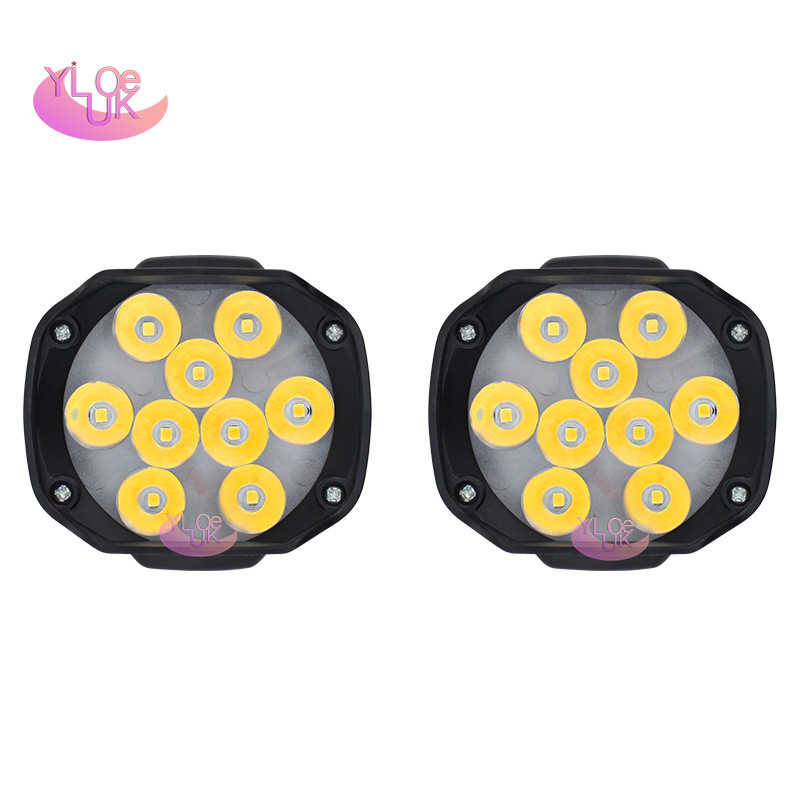 LED far motocikla s 9 LED integriranih, 12/24V, kućište od aluminijske zlitine, 12W, 360lm