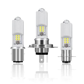 Motociklističko LED prednje svjetlo s dvostrukom lećom, model H4/BA20D/P15D, 12–80V, IP67, 890 lm, 8.9 W