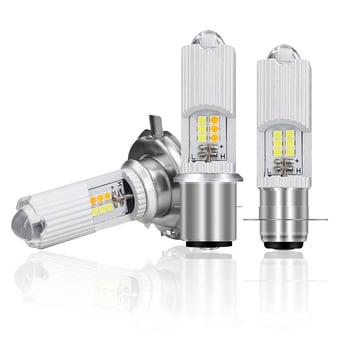 Motociklističko LED prednje svjetlo s dvostrukom lećom, model H4/BA20D/P15D, 12–80V, IP67, 890 lm, 8.9 W