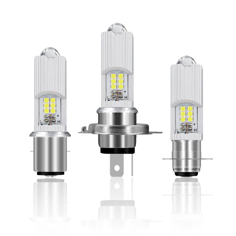 Motociklističko LED prednje svjetlo s dvostrukom lećom, model H4/BA20D/P15D, 12–80V, IP67, 890 lm, 8.9 W
