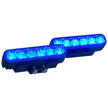 K6 aluminijski LED far motocikla, ledeno plava, 6 LED, 18W, IP65, ugrađena leća