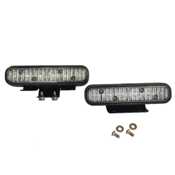 K6 aluminijski LED far motocikla, ledeno plava, 6 LED, 18W, IP65, ugrađena leća