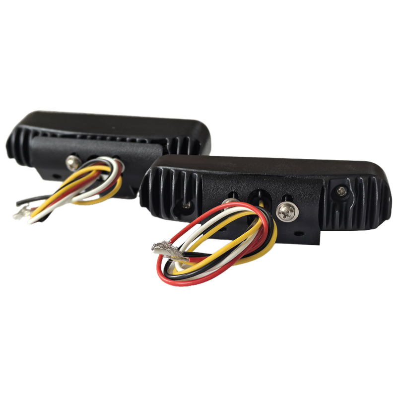 K6 aluminijski LED far motocikla, ledeno plava, 6 LED, 18W, IP65, ugrađena leća