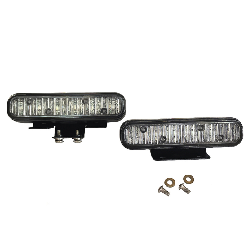 K6 aluminijski LED far motocikla, ledeno plava, 6 LED, 18W, IP65, ugrađena leća