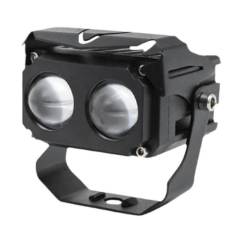 Motocikl LED spot svjetlo s dvostrukom kvadratnom lećom – 10W, 12-24V DC, 6000K/3000K, aluminijsko kućište
