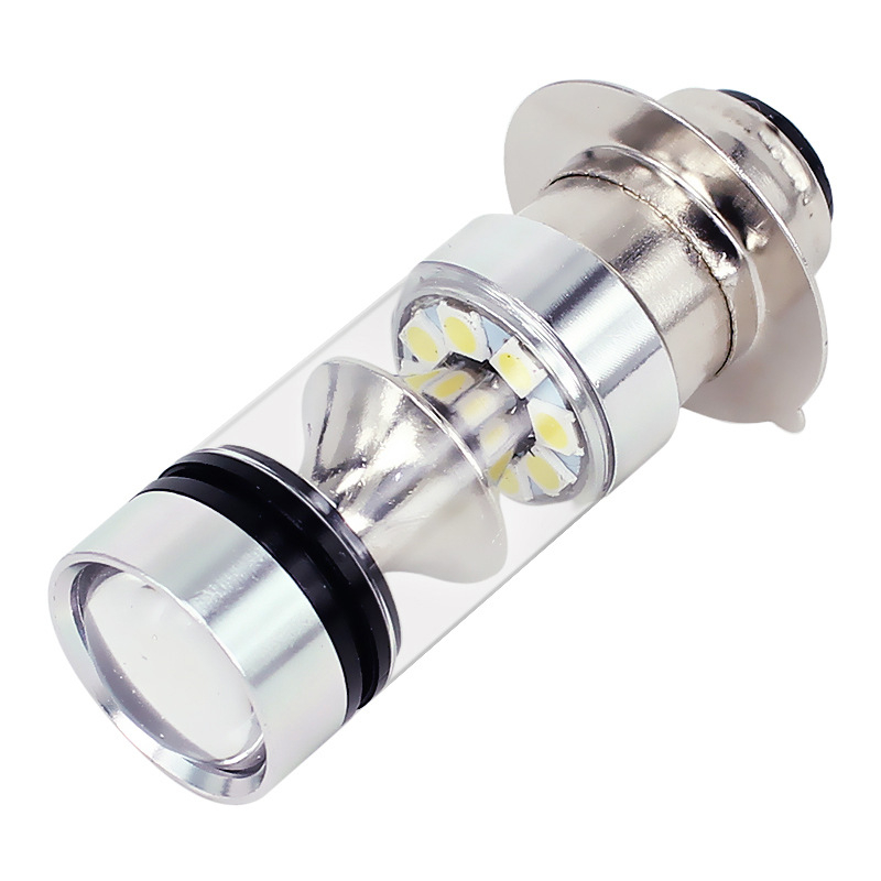 Motociklistički prednji far PX15D s LED 3030, 10W, 12V, 480 lm, aluminijsko kućište