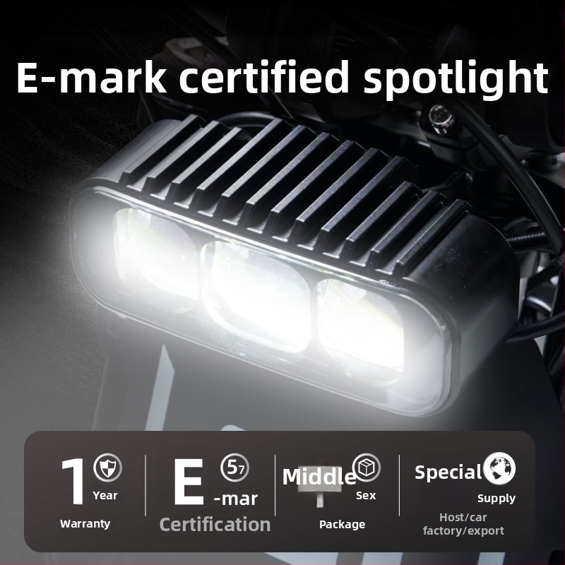 LED far za električni motocikl, EU E-Mark certifikat, visok i niski snop, vodootporan, aftermarket far