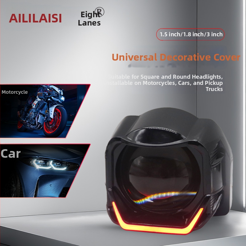 Dekorativni poklopac LED dnevnih svjetala za motocikle i automobile — plastika, LED, 12V, 15W, 6500 lm