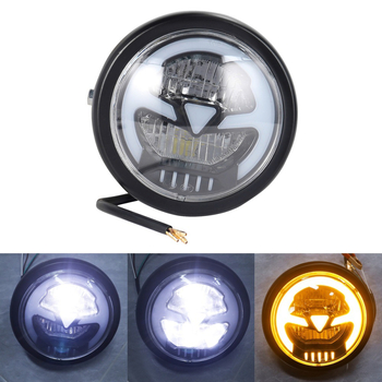 Motociklistička LED dnevna svjetla s okruglim kućištem, materijal željezo, 12V, 35W, model vanjska svjetla