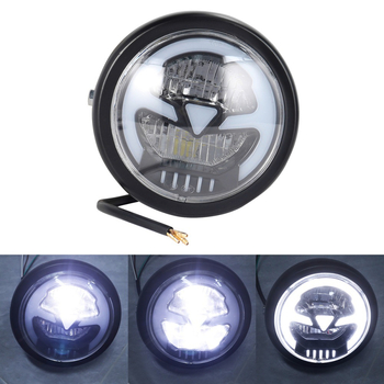 Motociklistička LED dnevna svjetla s okruglim kućištem, materijal željezo, 12V, 35W, model vanjska svjetla