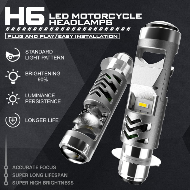 H6 LED prednje svjetlo za motocikl, 27W, 2700 lm, 6500K, IP68