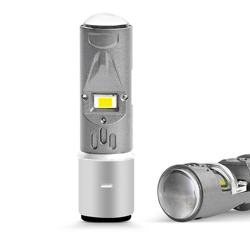 LED prednje svjetlo za motocikl s bazama H4/H6/HS1/P15D/BA20D, aluminijsko kućište, 12-80V, 10W, vijek trajanja 50 000 h