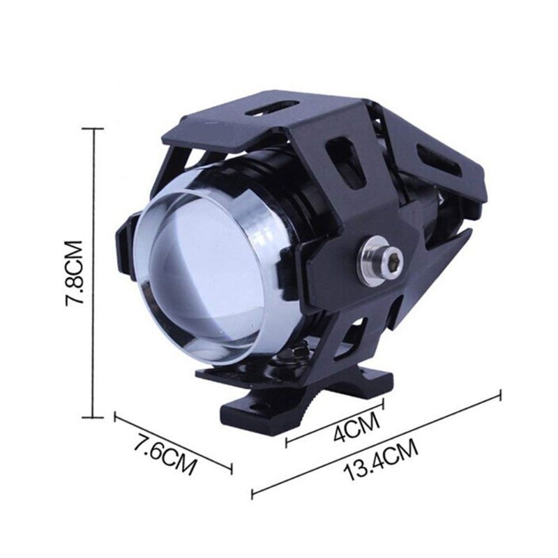 Motociklistička LED glavna svjetiljka U5 – 1500 lm, 30 W, 12–80 V, IP67, aluminijsko kućište sa lećom