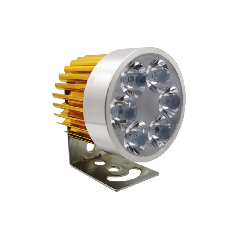 Vanjski LED reflektor sa šest LED-ova za motocikl i električno vozilo — aluminijska legura, 12-85V, 12W, 1000 lm, Crystal Energy čip