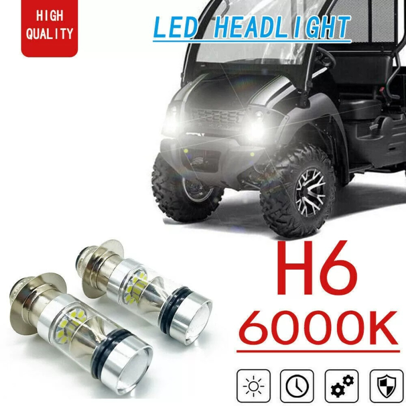 LED prednje svjetlo za motocikl H6-100W, 12-24V, 1000LM, 2835 LED, IP65