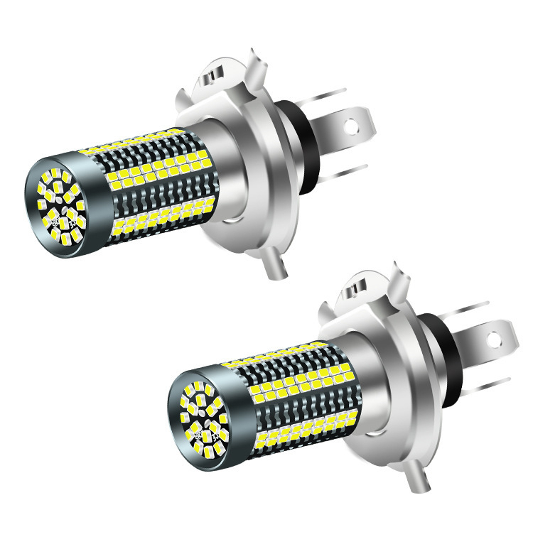Motociklističko LED prednje svjetlo s aluminijskim kućištem, 12-24V, 1200 lm, 18W visoki / 6W niski, kompatibilno s H4, H6/BA20D, P15D